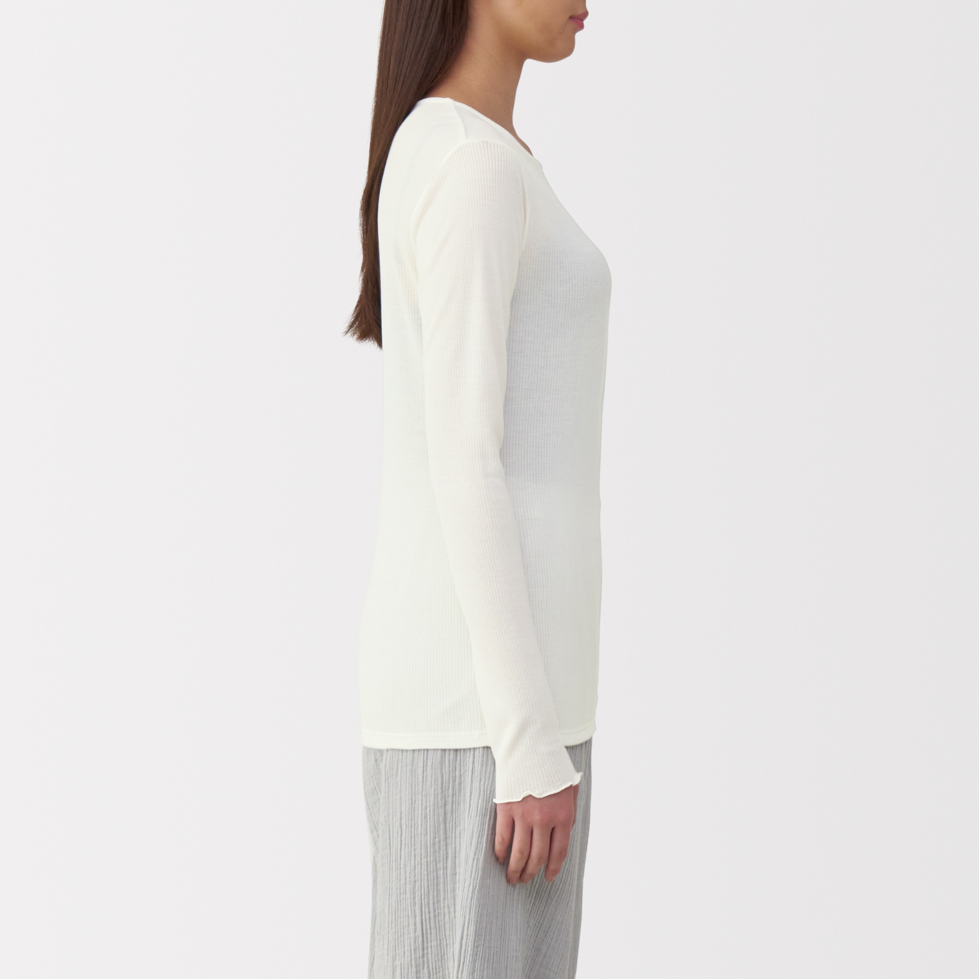 W's Silk blended sheer T-shirt