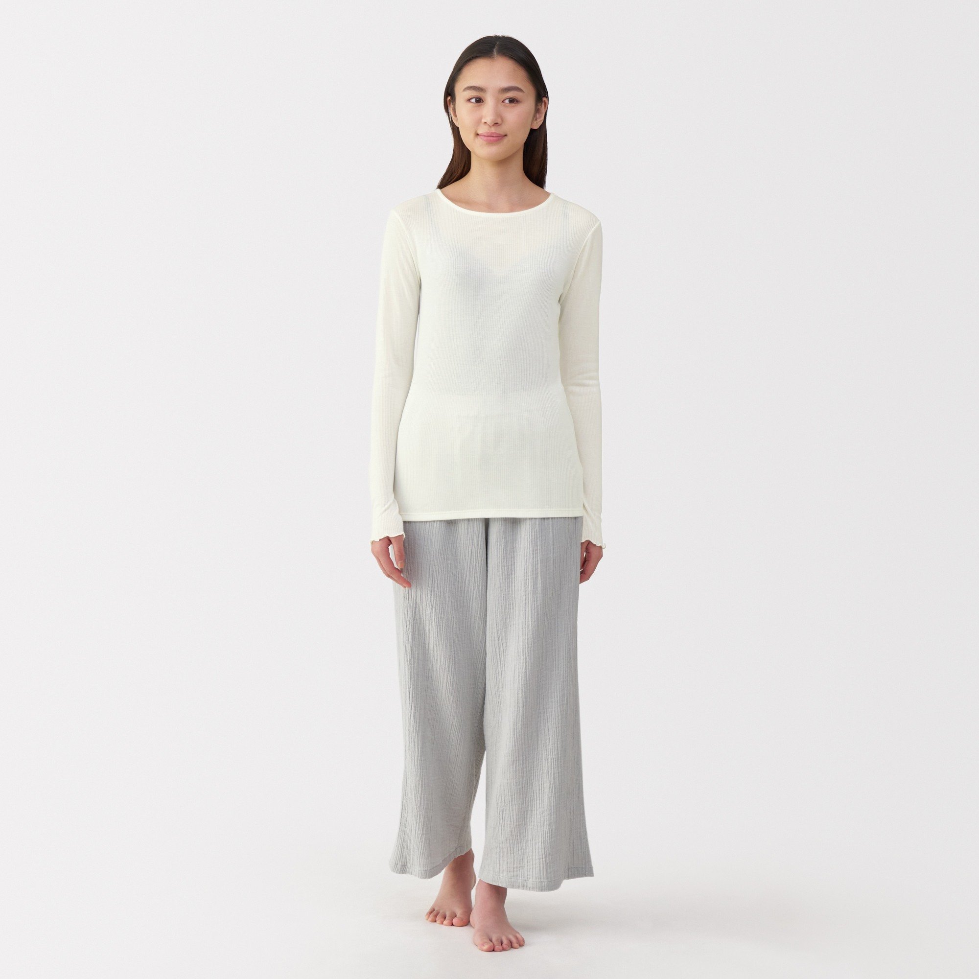W's Silk blended sheer T-shirt