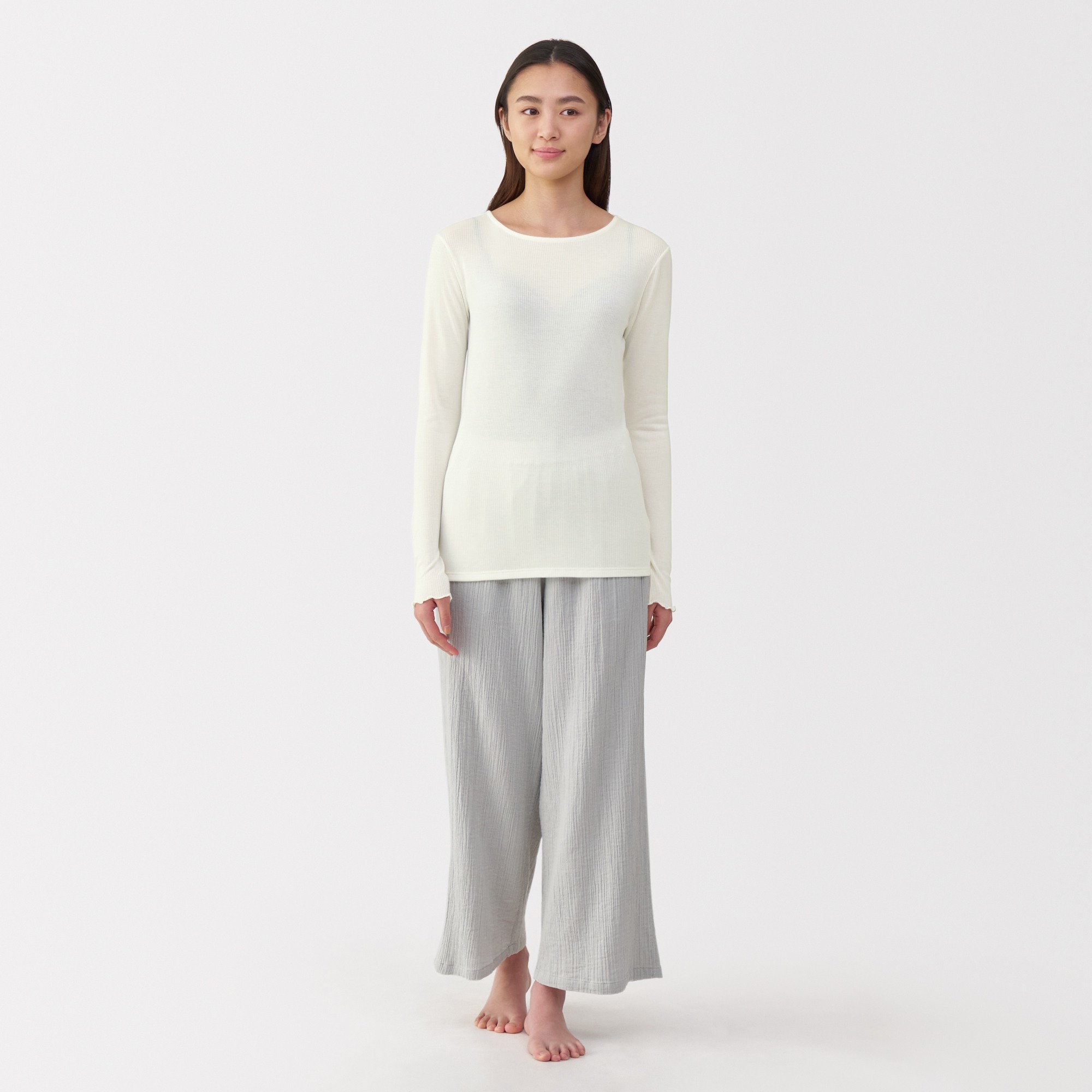 W's Silk blended sheer T-shirt