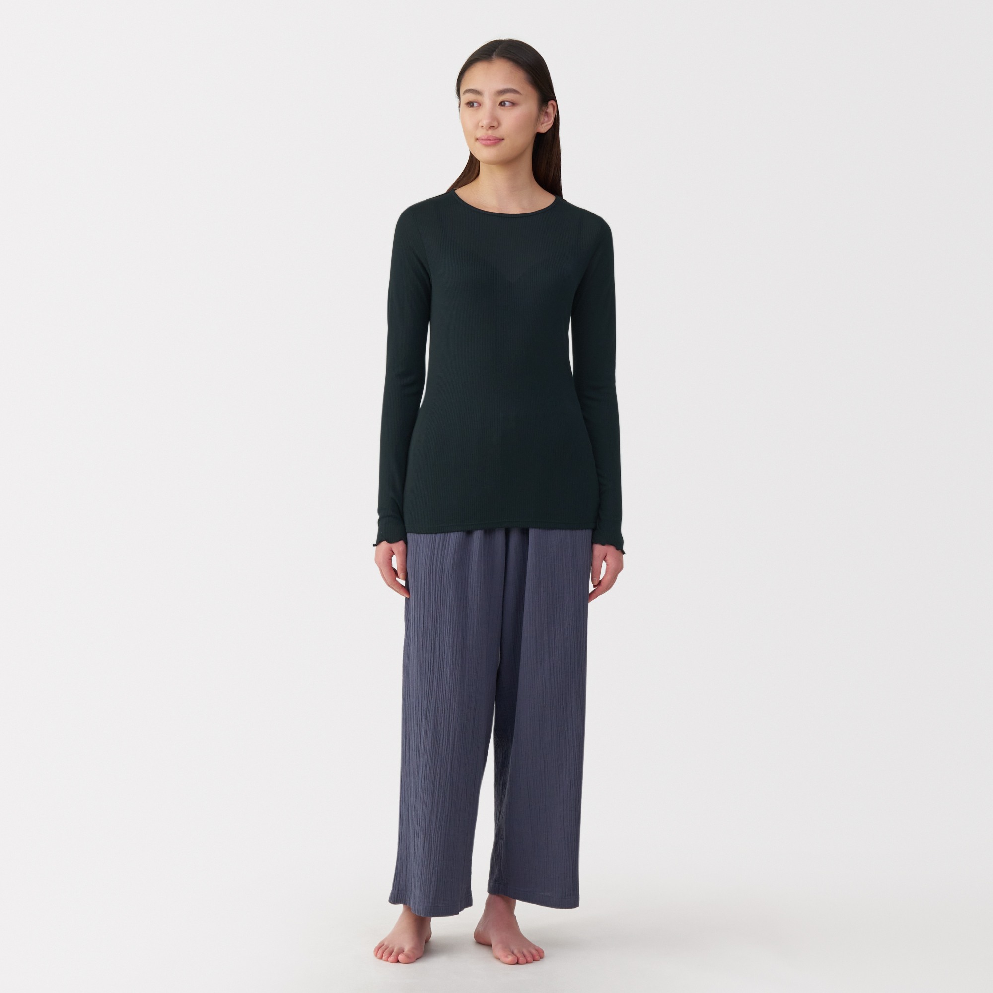W's Silk blended sheer T-shirt