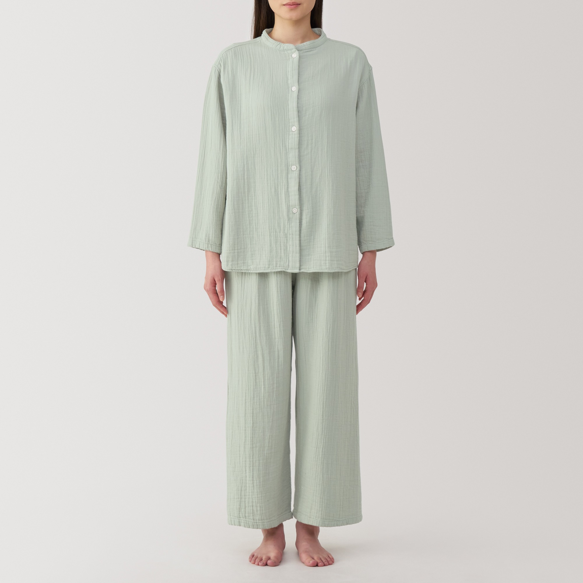 Cheezecloth gauze Long Sleeve pajamas