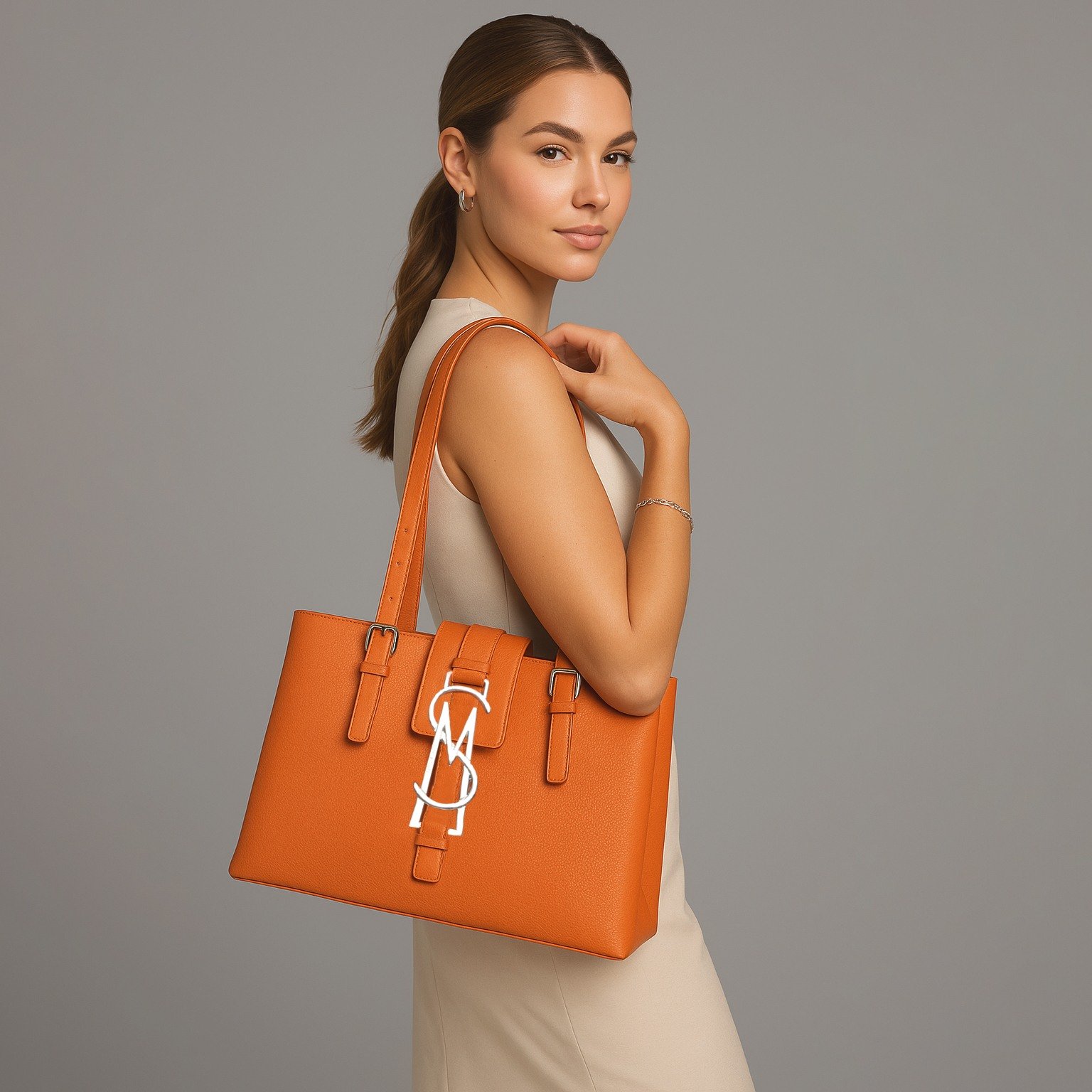 BPRINCIE Orange Tote