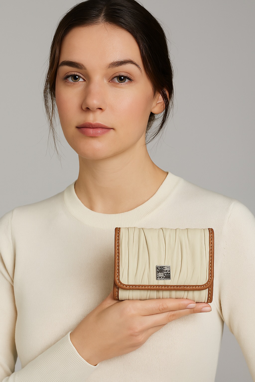 BEOS White Clutches & Wallets