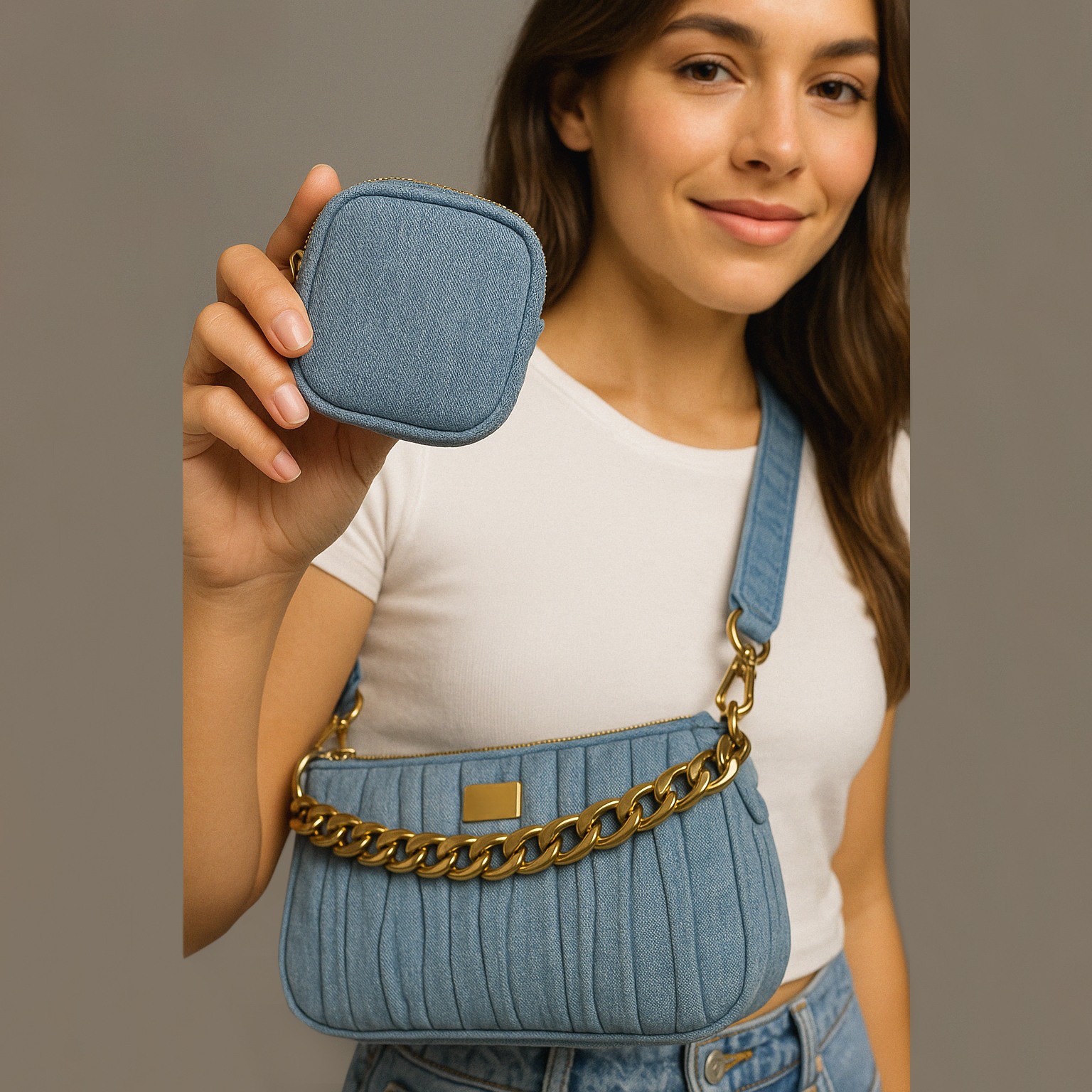 BRORY-P Blue Crossbody