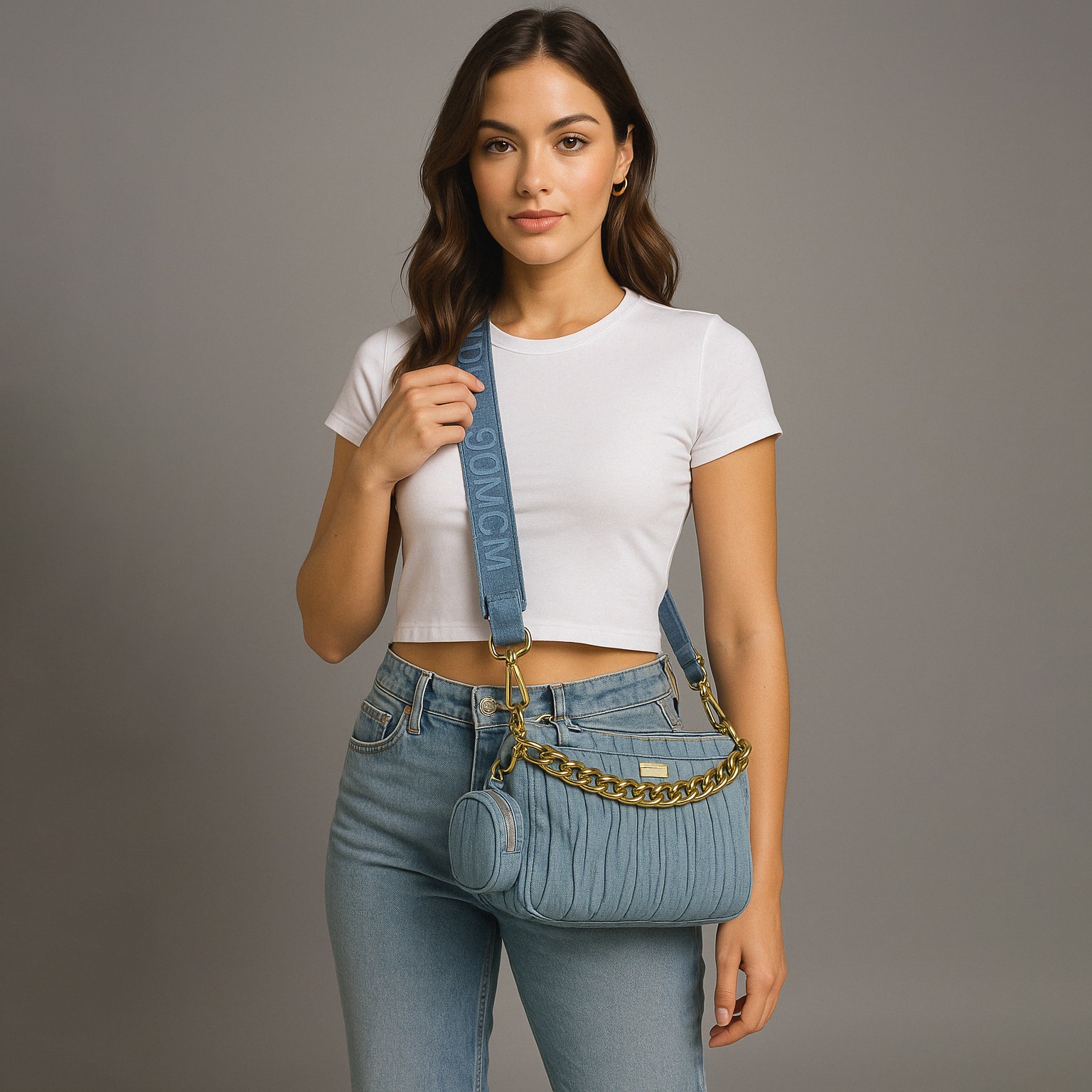 BRORY-P Blue Crossbody