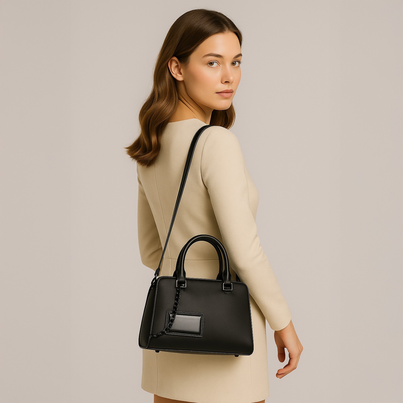 BVINKA Black Satchel