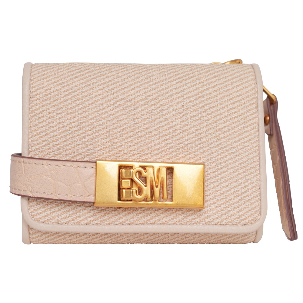 Bcadens Bone-Gold Clutches & Wallets