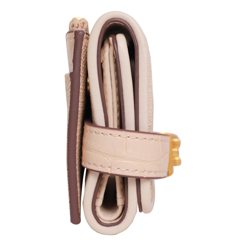 Bcadens Bone-Gold Clutches & Wallets