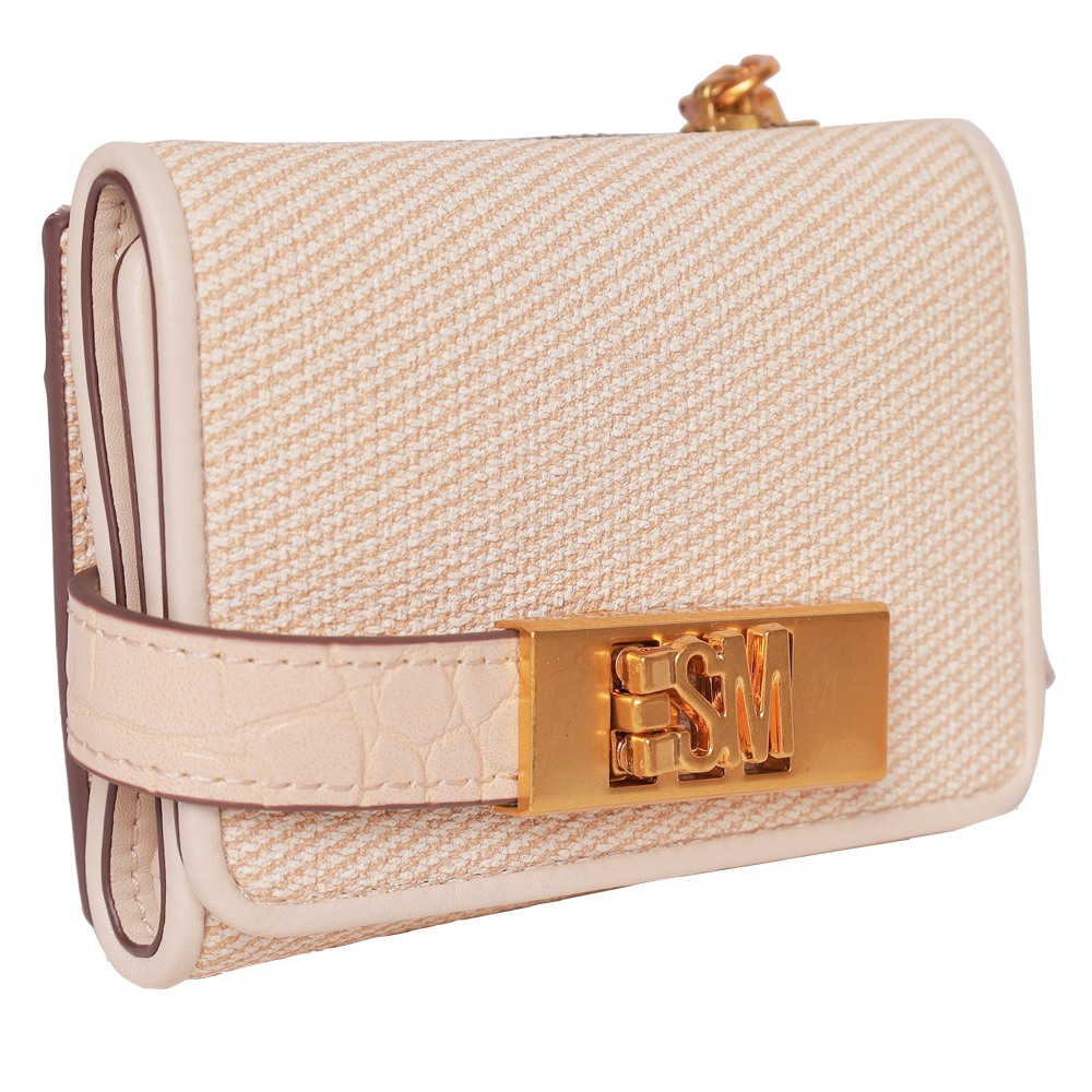 Bcadens Bone-Gold Clutches & Wallets