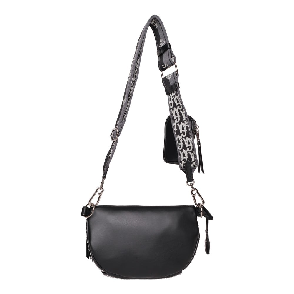 Bclarkes Black-Silver Crossbody