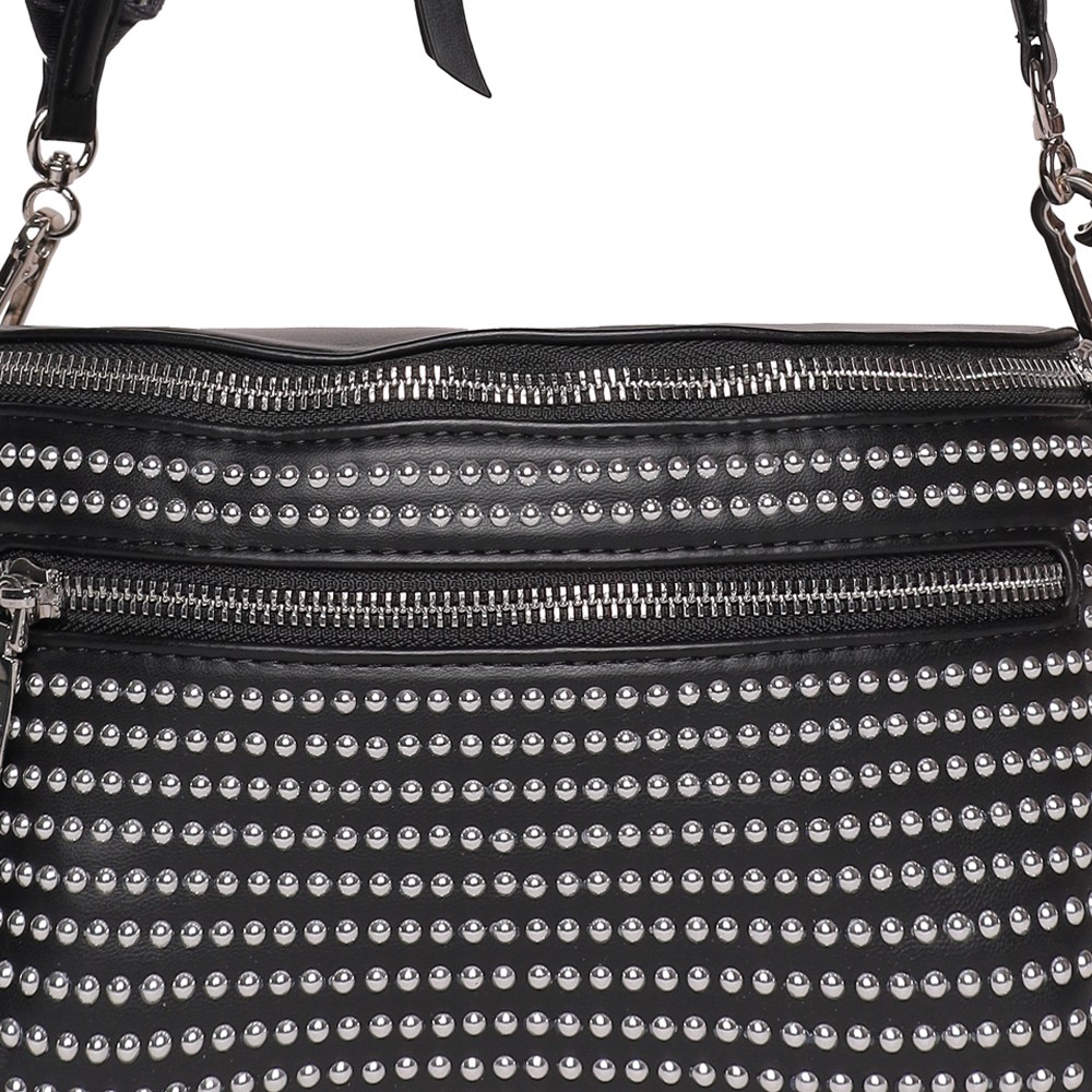 Bclarkes Black-Silver Crossbody