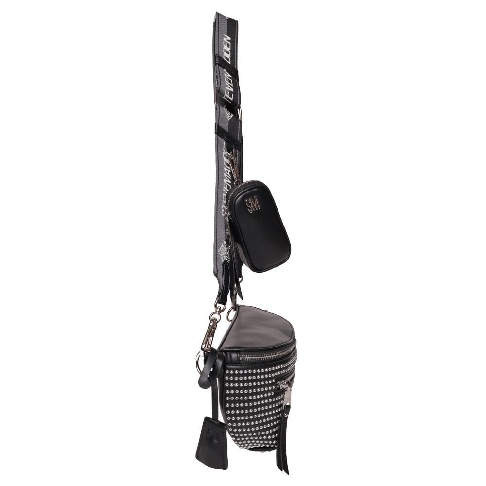Bclarkes Black-Silver Crossbody