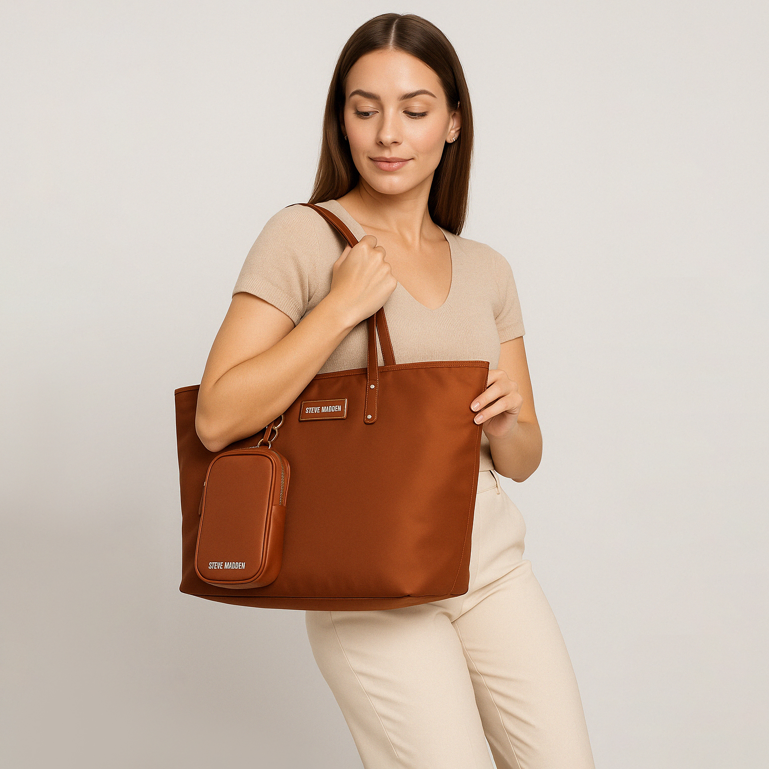 BJUDE Brown Tote