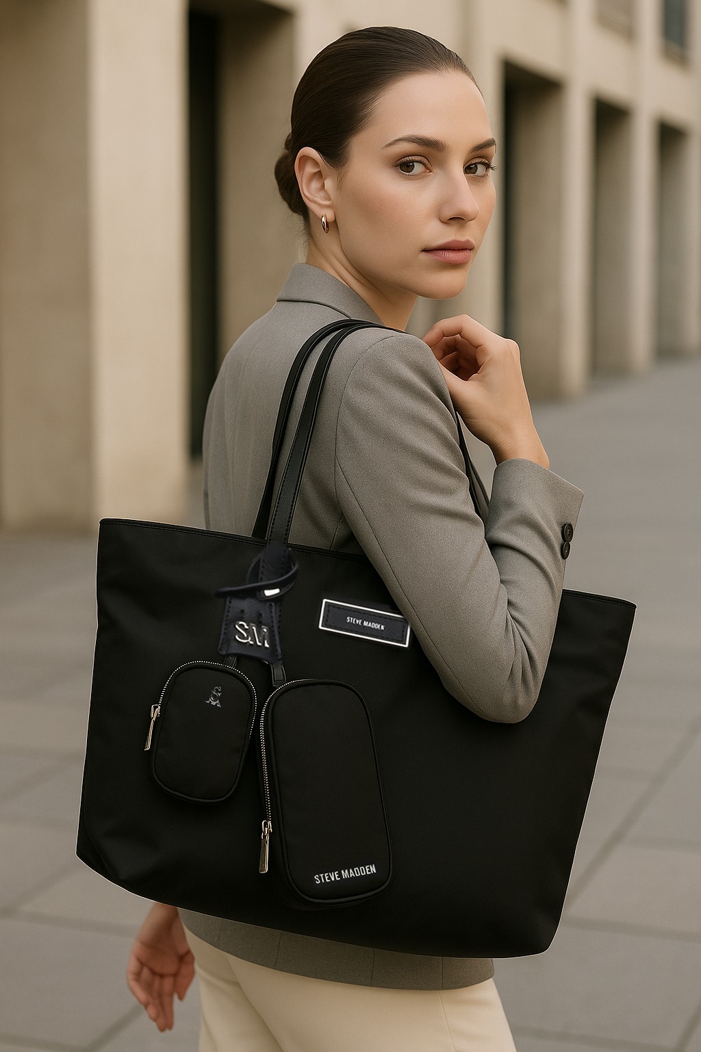 BJUDE Black Tote