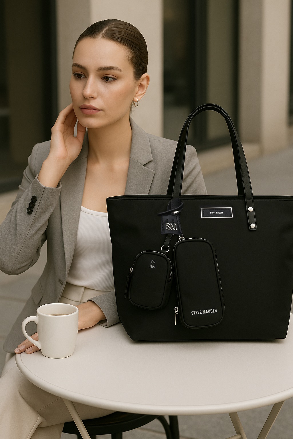 BJUDE Black Tote