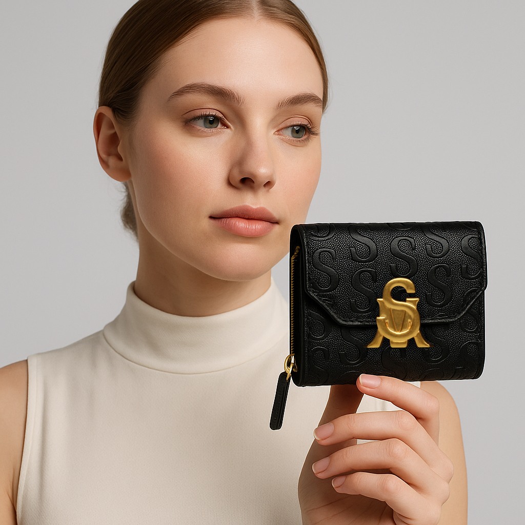 BNISSA-E Black Clutches & Wallets