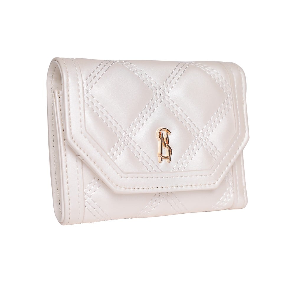 Bpaxs Bone-Gold Clutches & Wallets