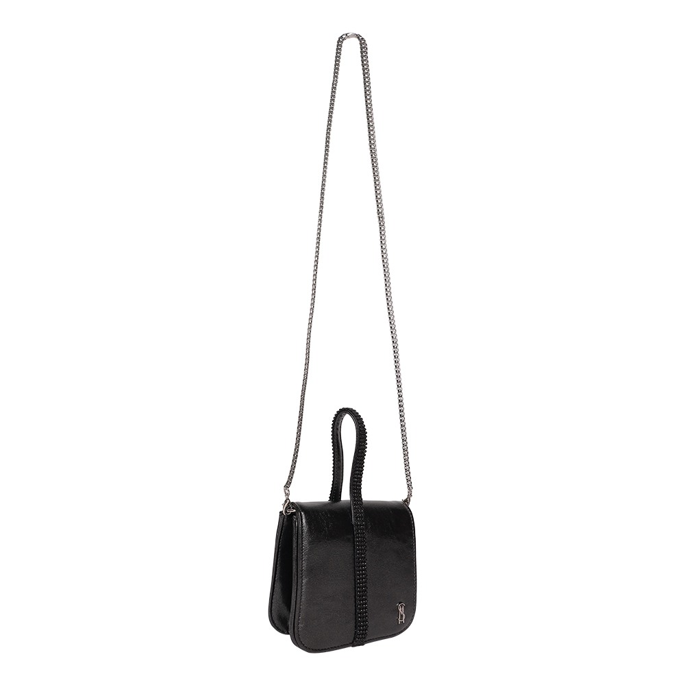 Bpia Black-Silver Satchel