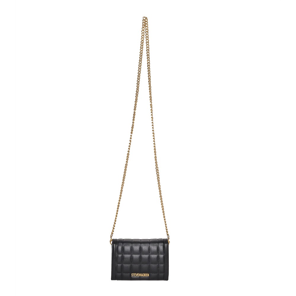 Bshey Black-Gold Clutches & Wallets