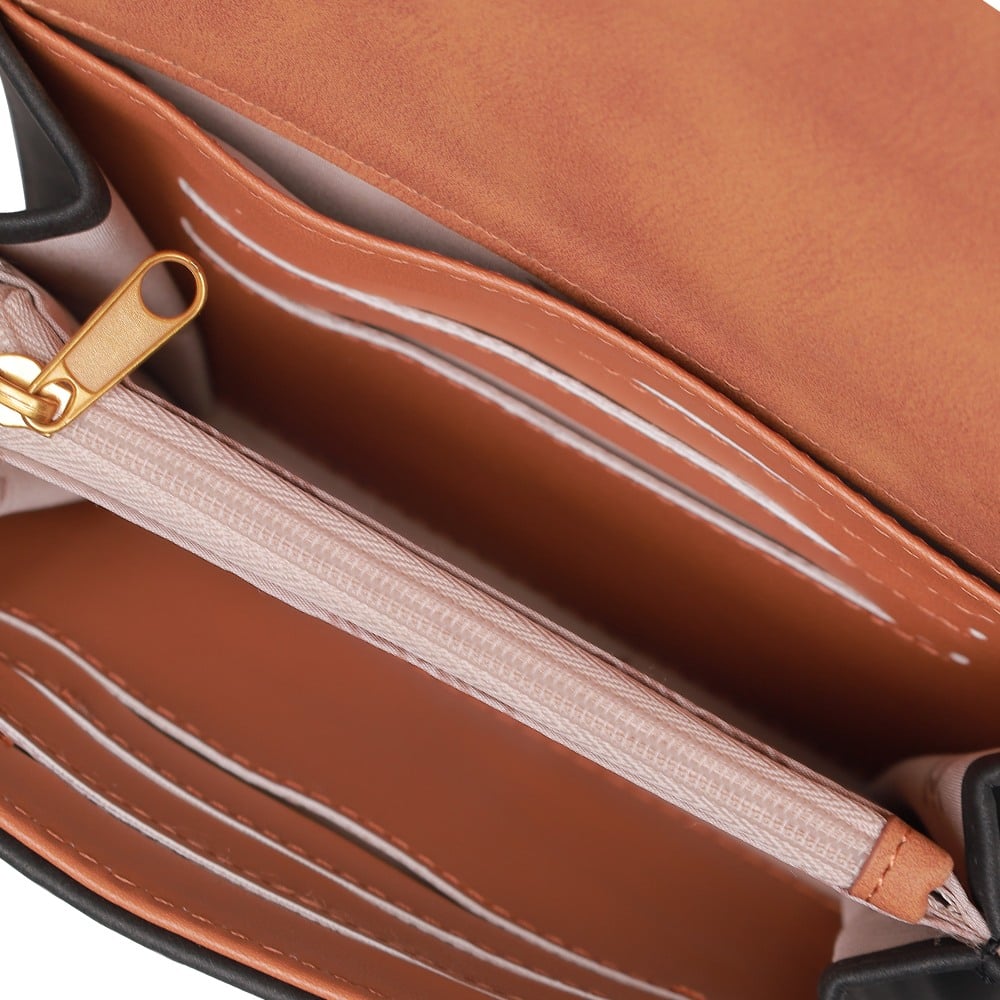 Bshey-N Tan-Black Clutches & Wallets