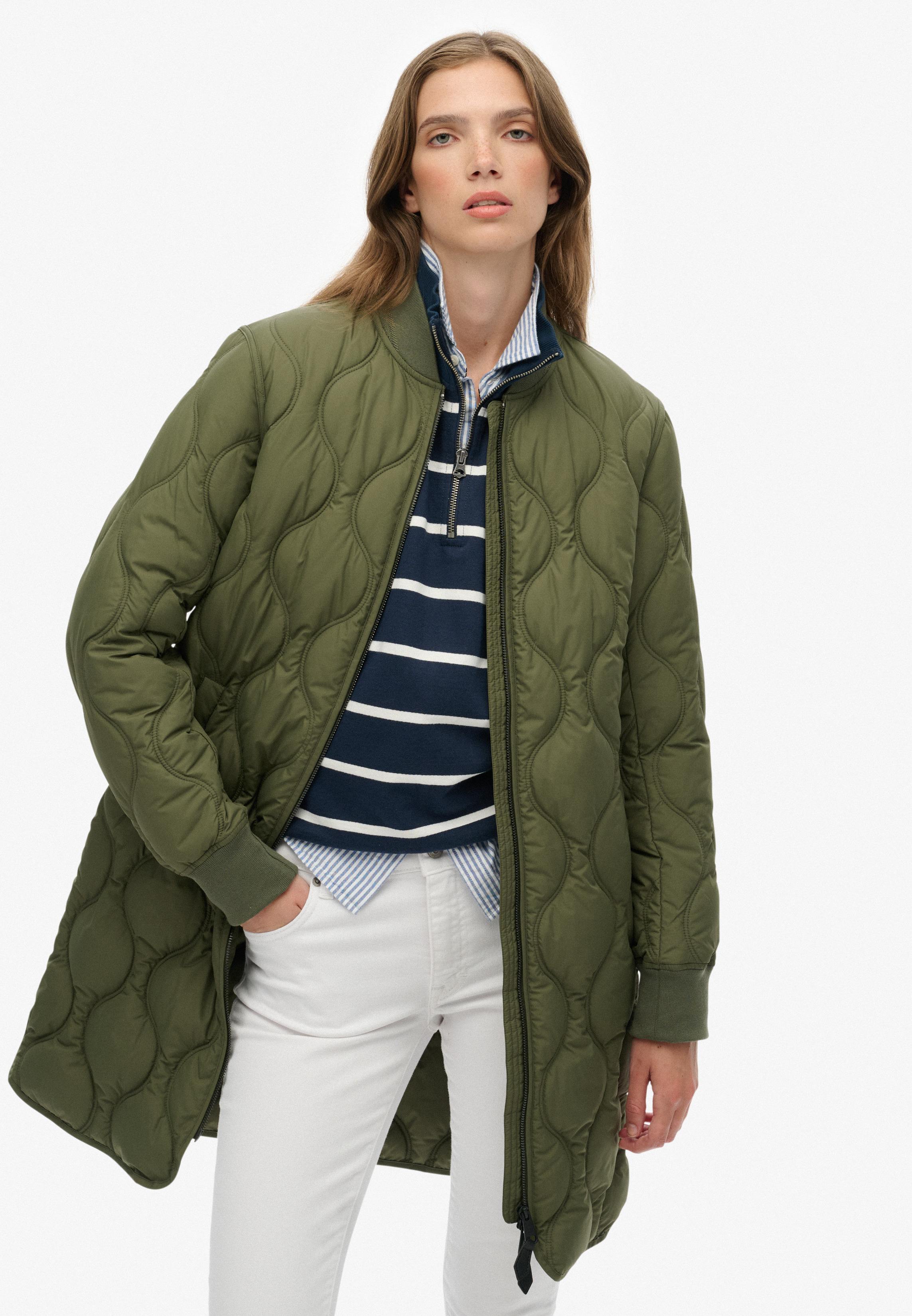 LONG QUILTED LINER JACKET