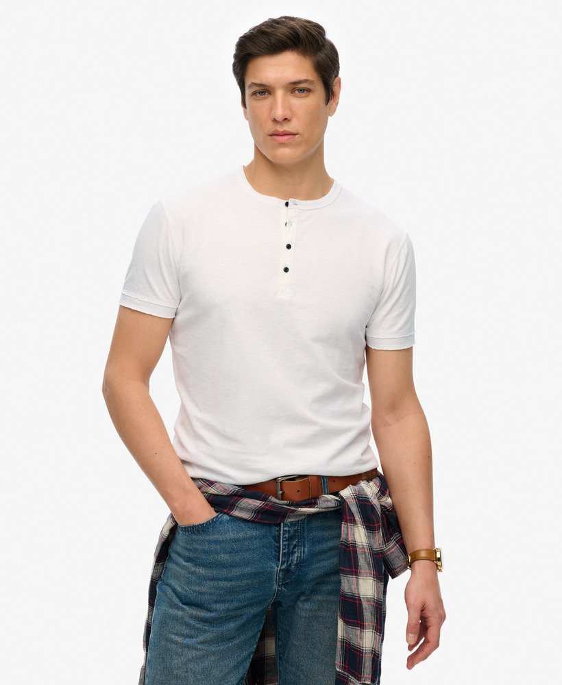 SLUB SS JERSEY GRANDAD TOP