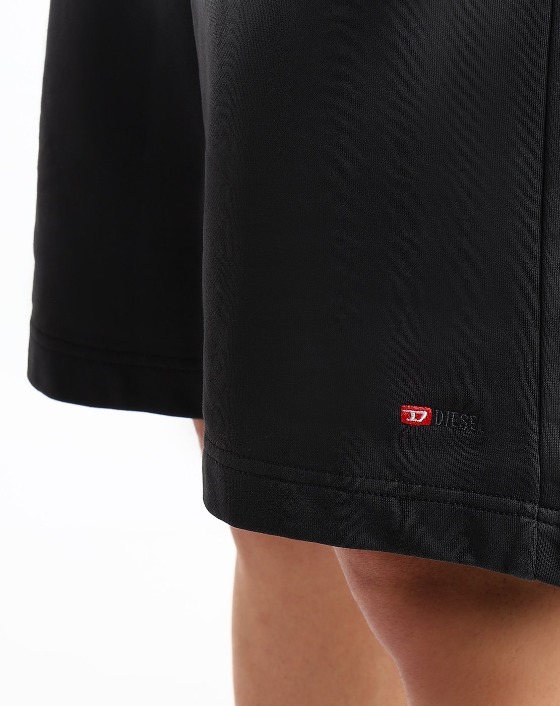 Blue Faded sweat shorts with micro logo