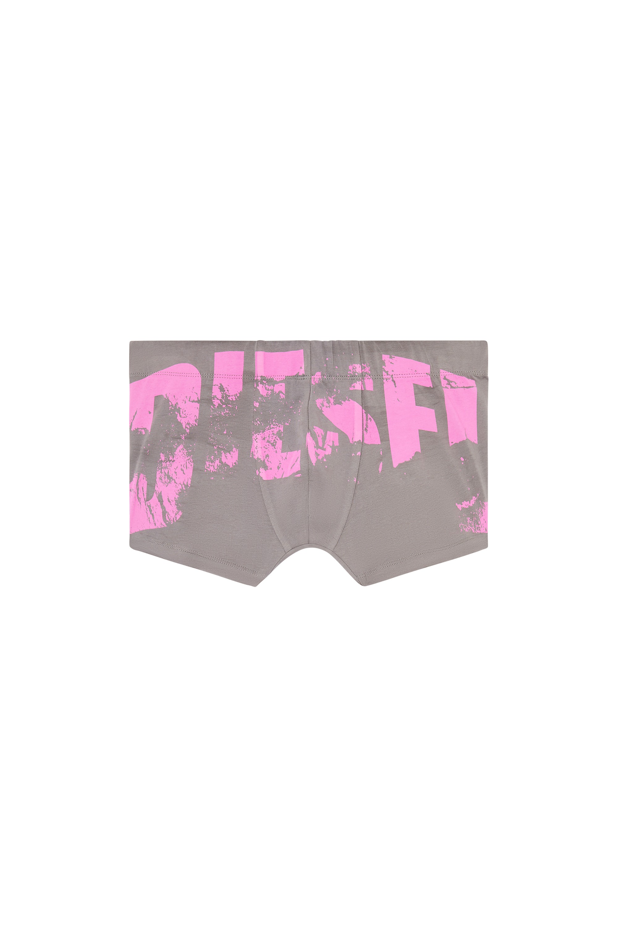 Grey Boxer briefs with distressed logo