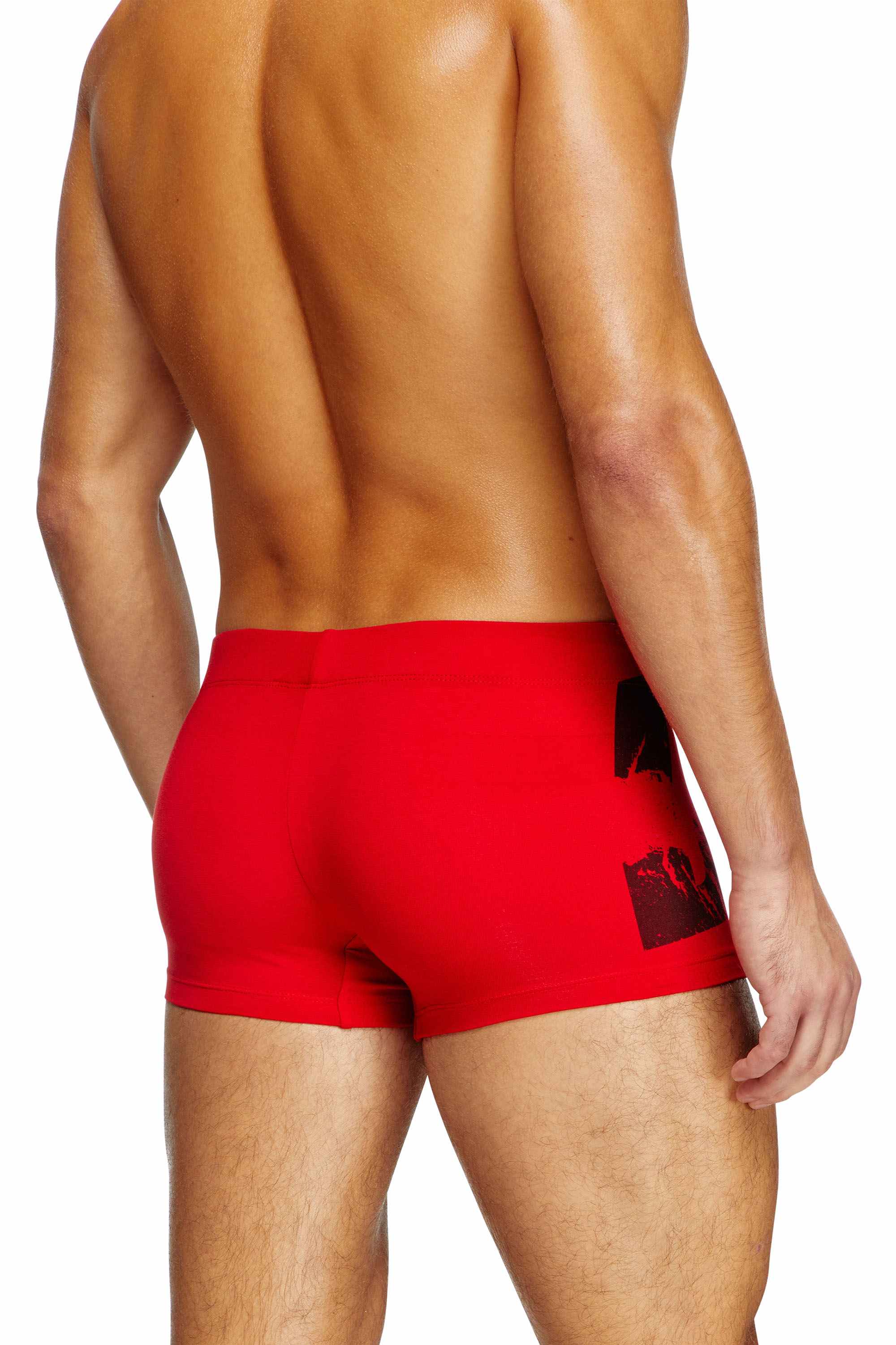 Black Boxer briefs with distressed logo