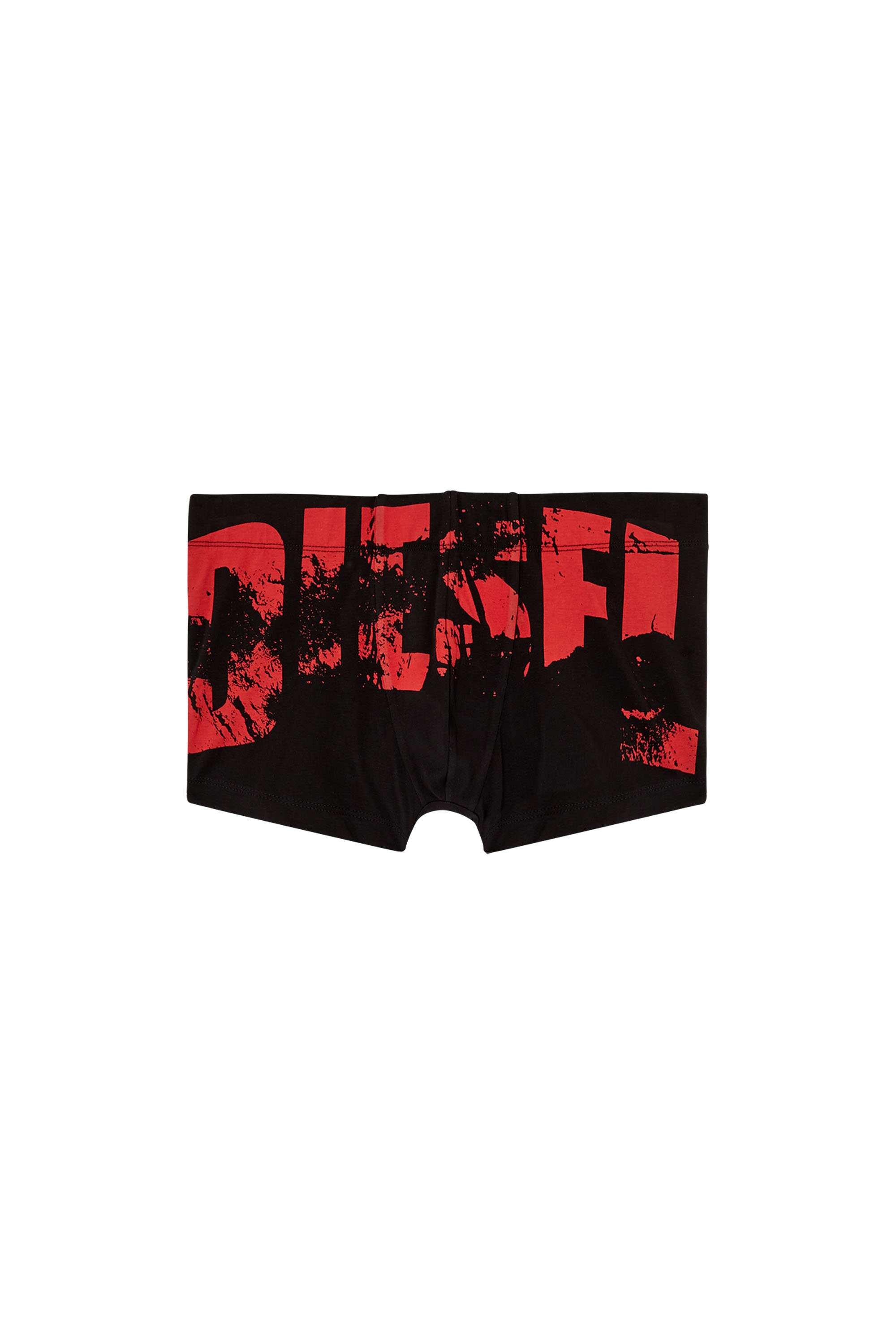 Black Boxer briefs with distressed logo