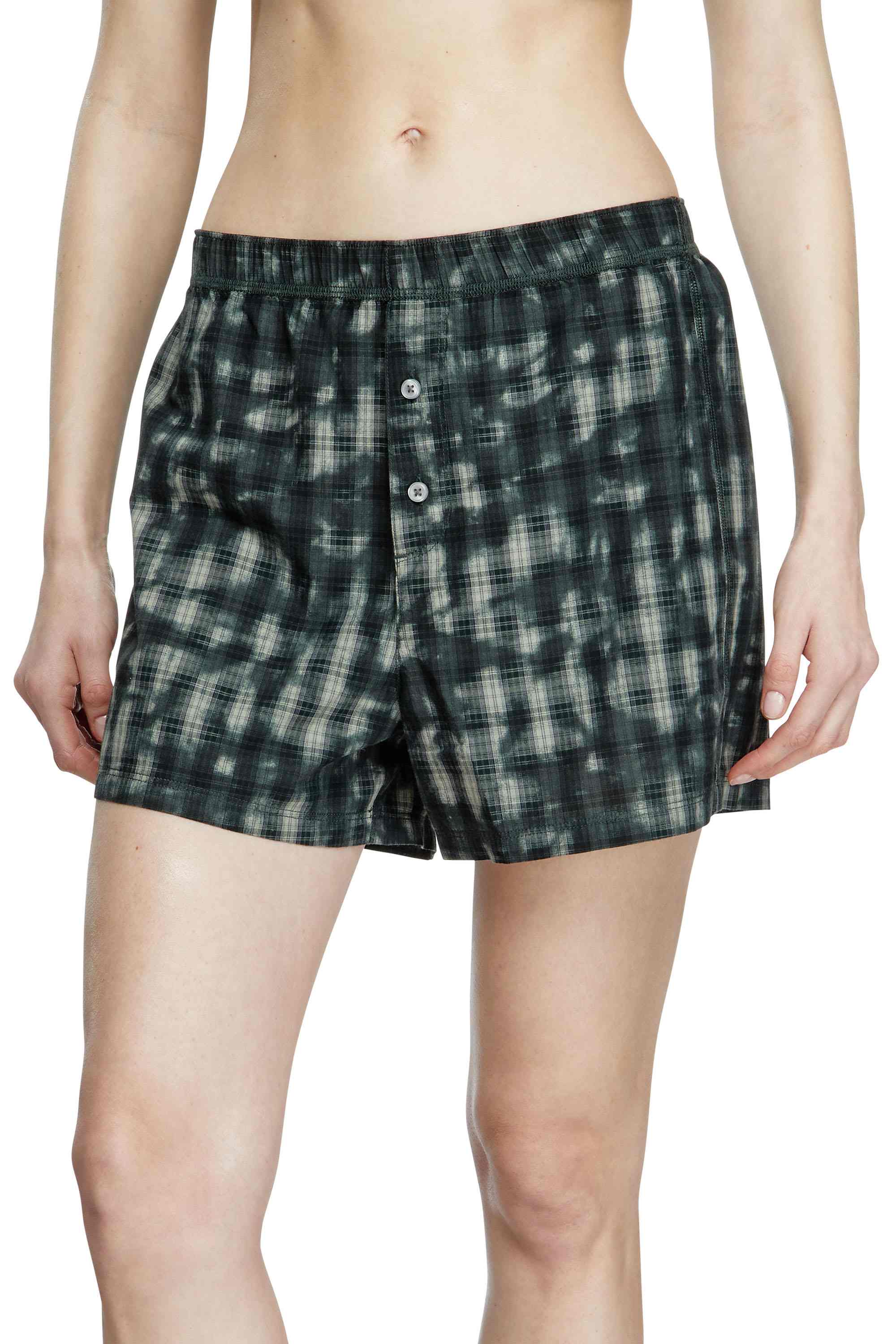 Green Boxers with check print