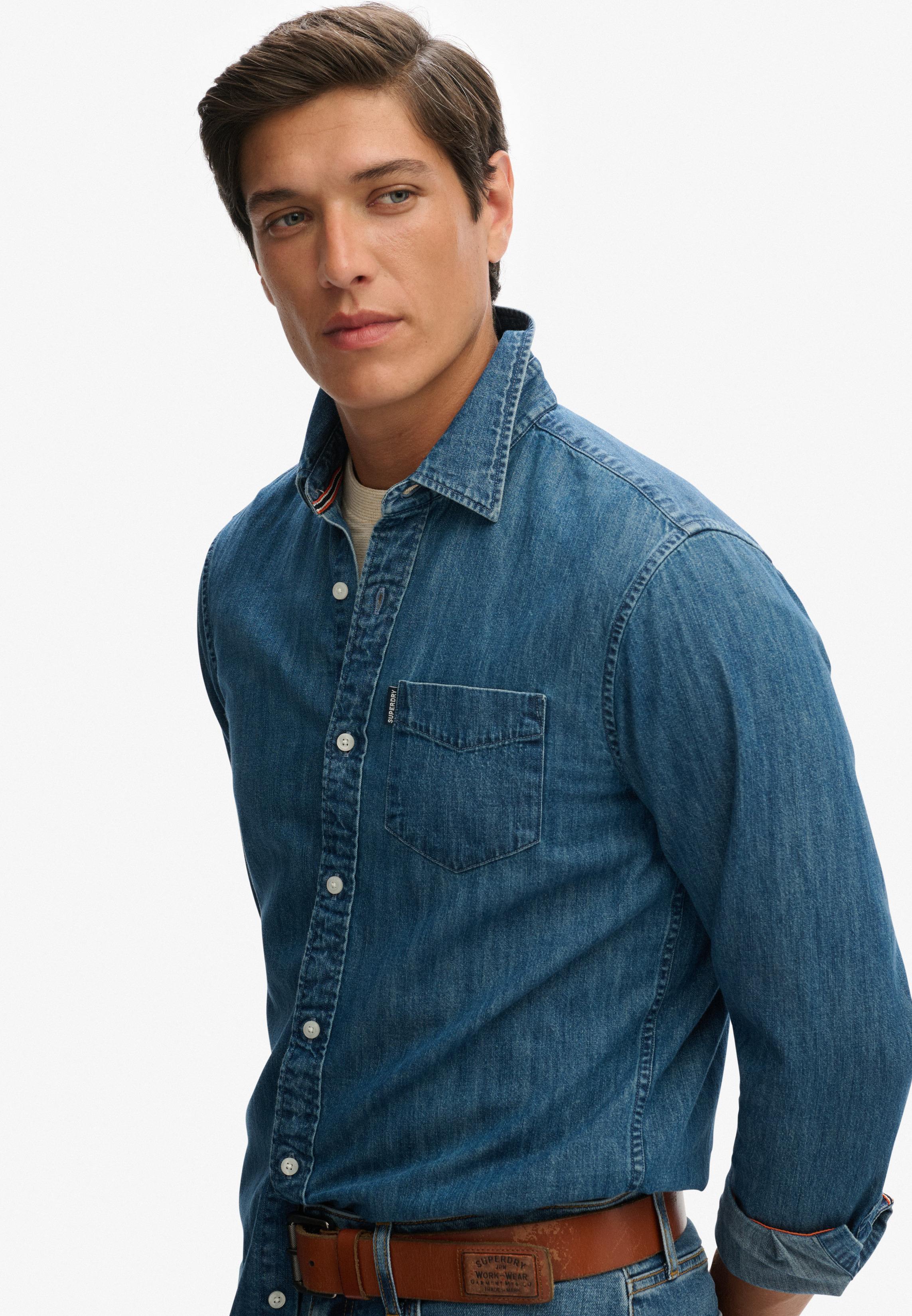 ESSENTIALS L/S DENIM SHIRT