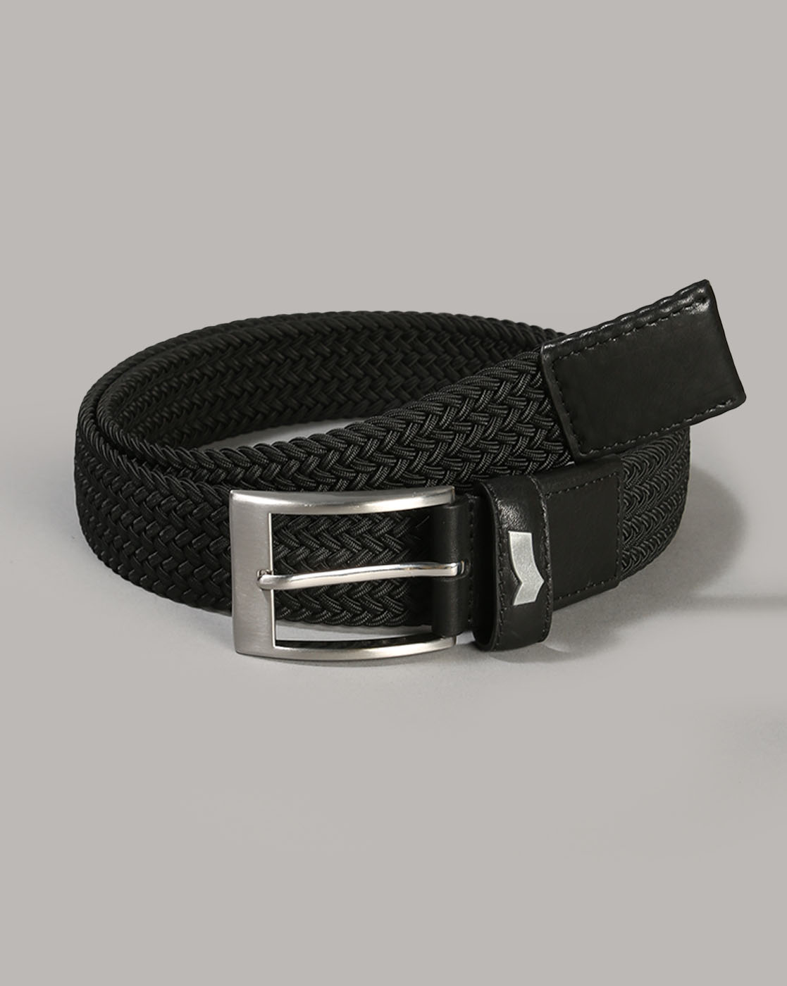 GAS | Elastic Braided Solid colour Belt with Buckle Closure