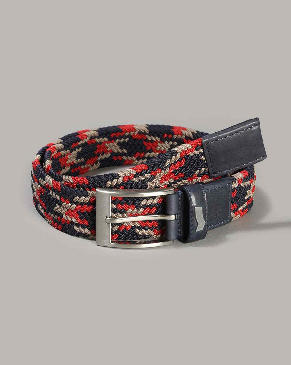 GAS | Elastic Braided Multicolour Belt with Buckle Closure