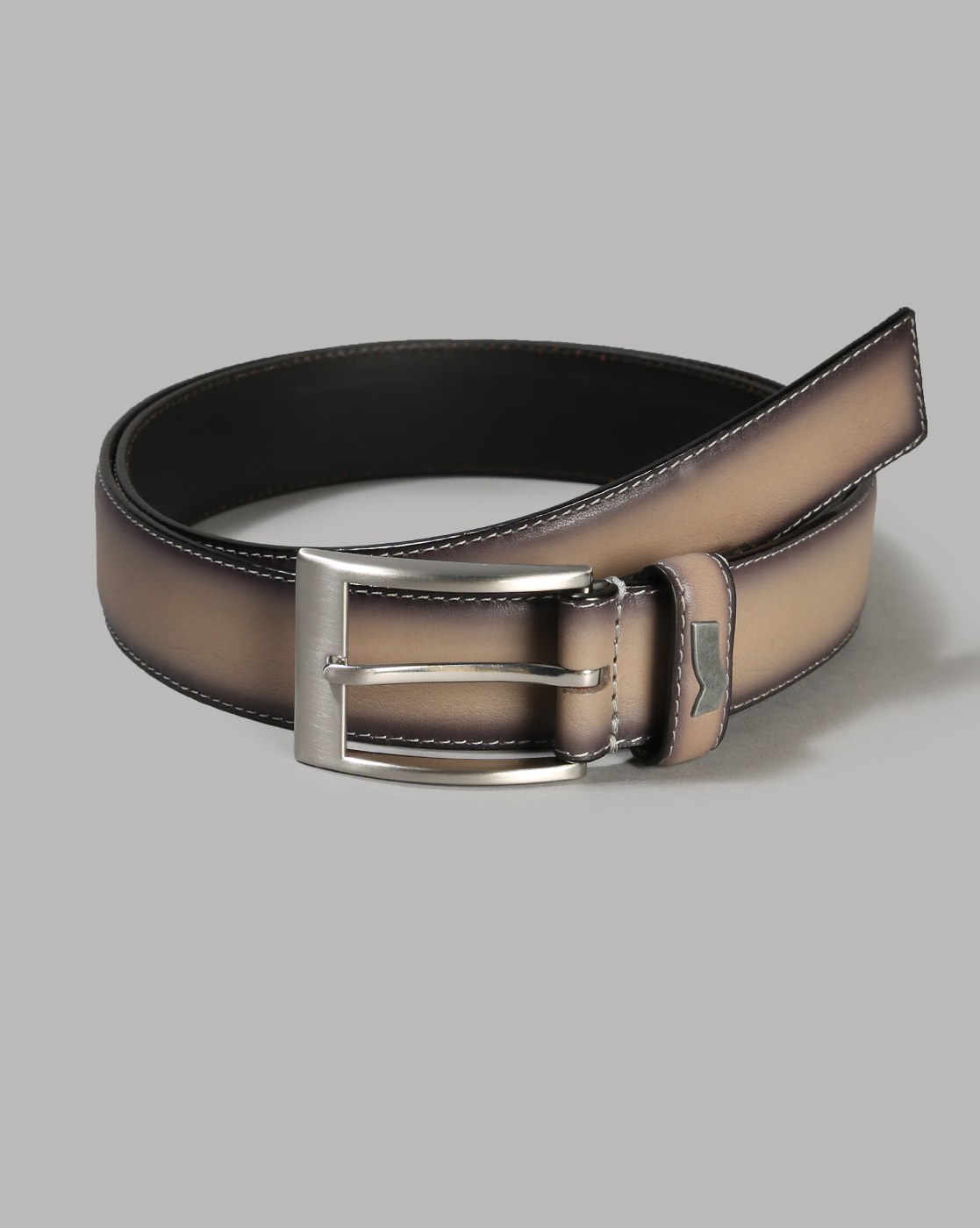 GAS | High-low Heritage Leather Belt with Buckle closure