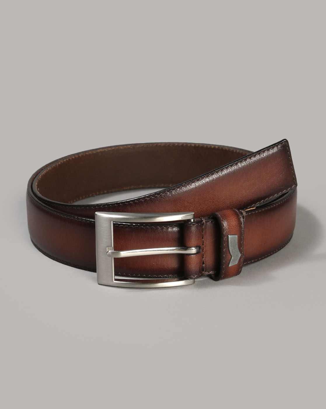 GAS | High-low Heritage Leather Belt with Buckle closure
