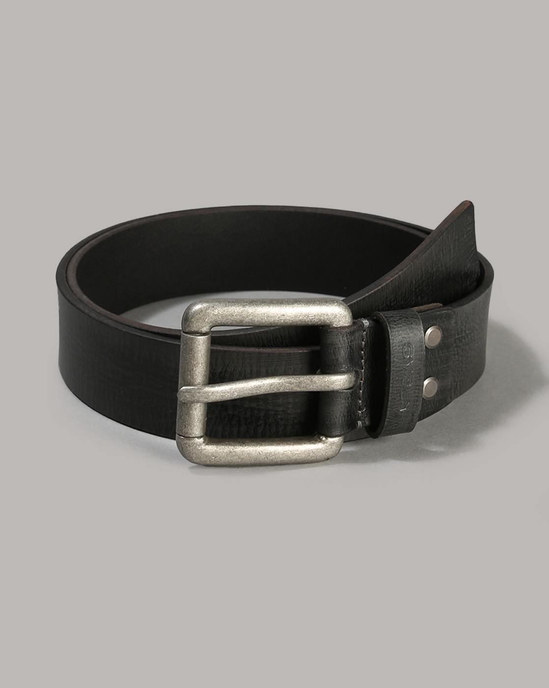 GAS | Textured Metropolitan Leather Belt with Buckle closure