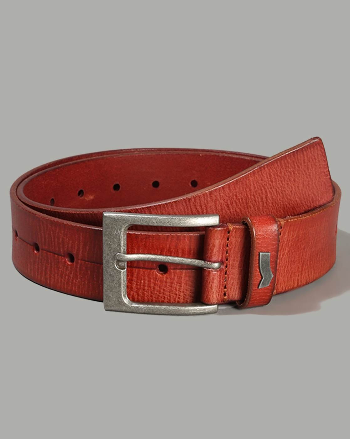 GAS | Punch-out stylised Leather Belt with Buckle closure