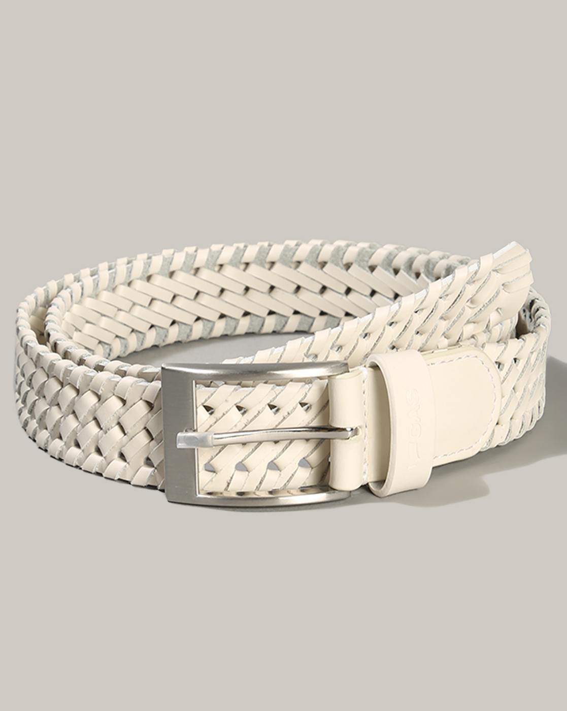 GAS | Luxe Leather Braided Belt with Buckle closure