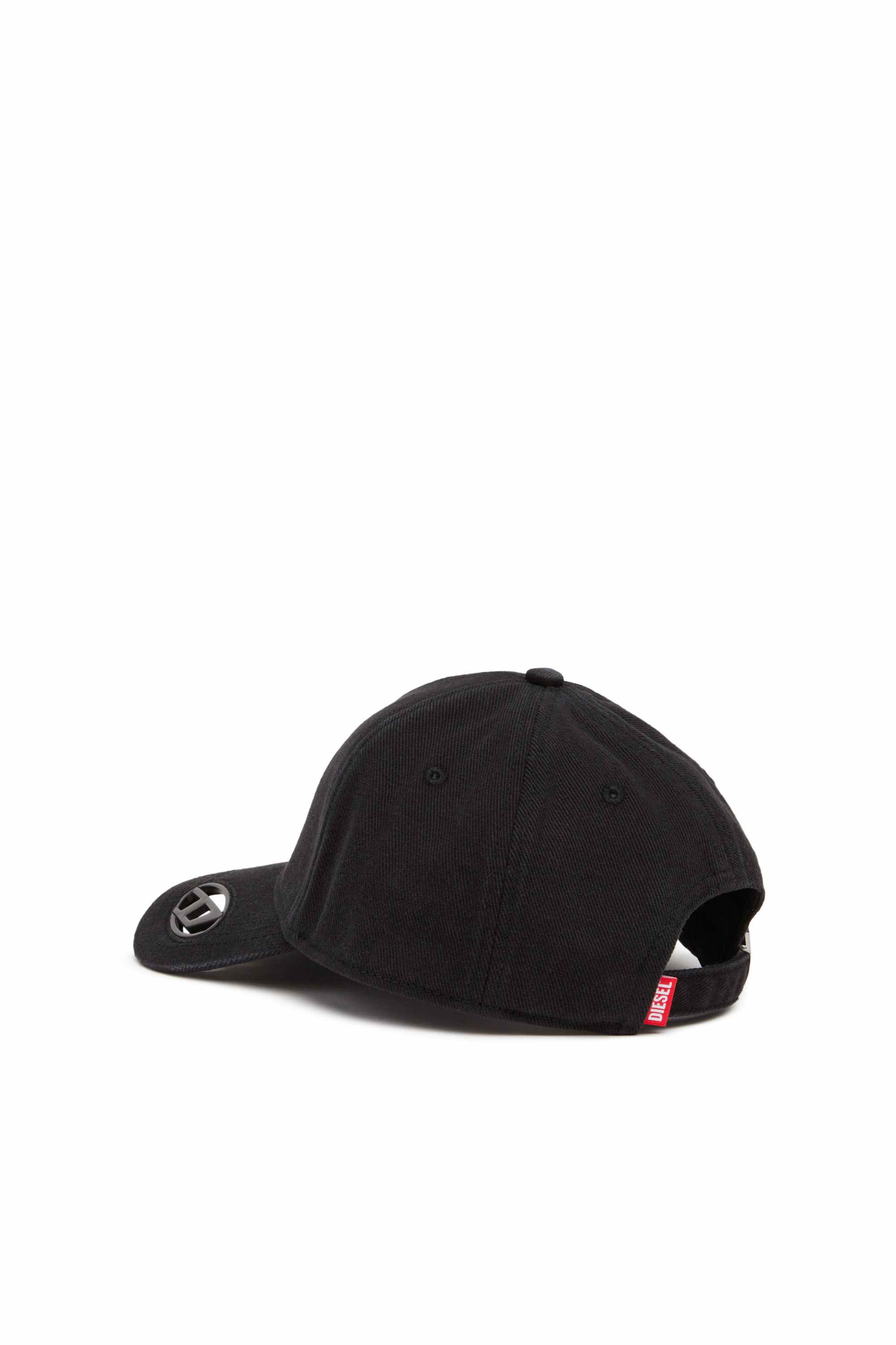 Black Baseball cap with oval D plaque