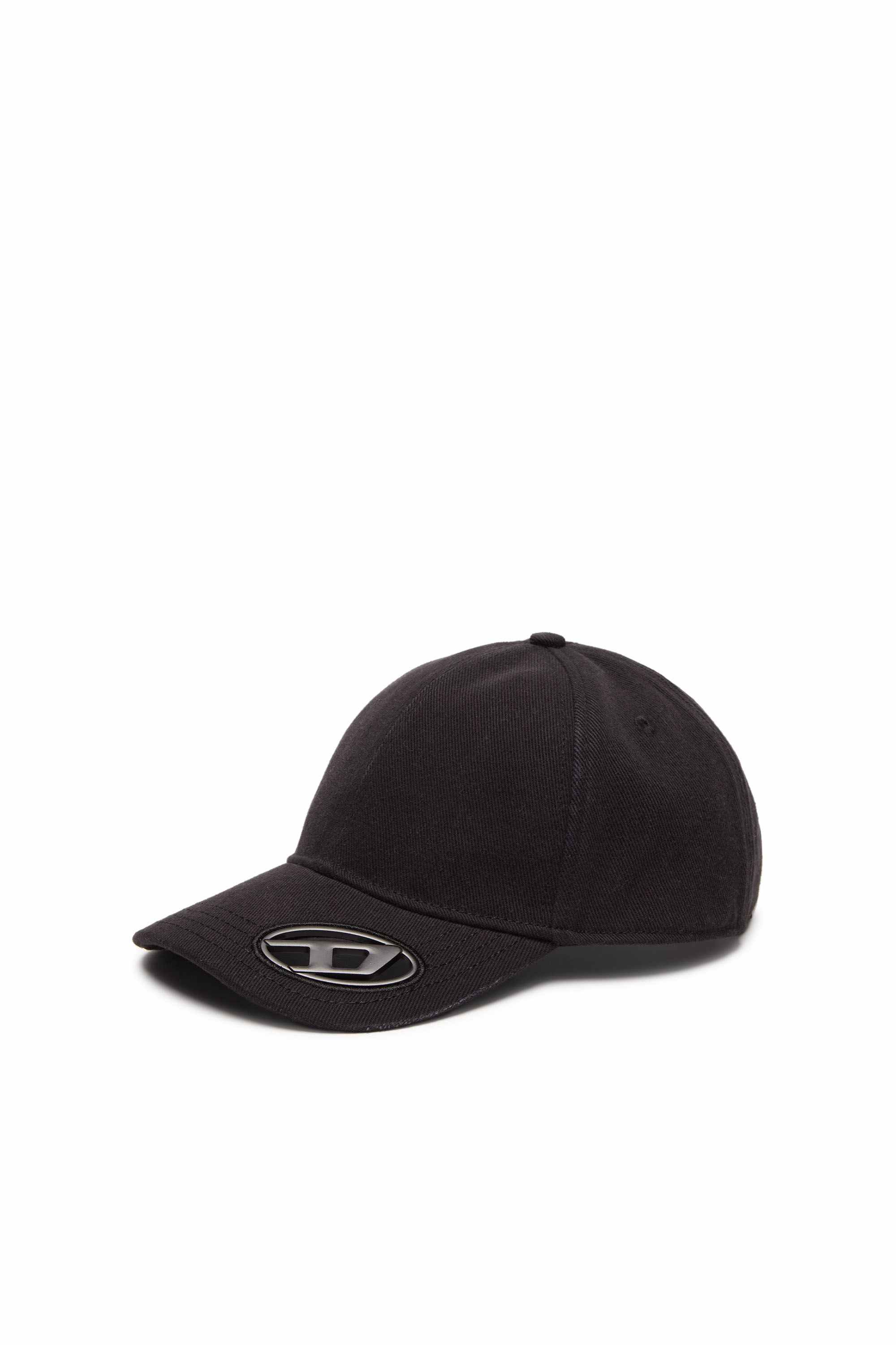 Black Baseball cap with oval D plaque