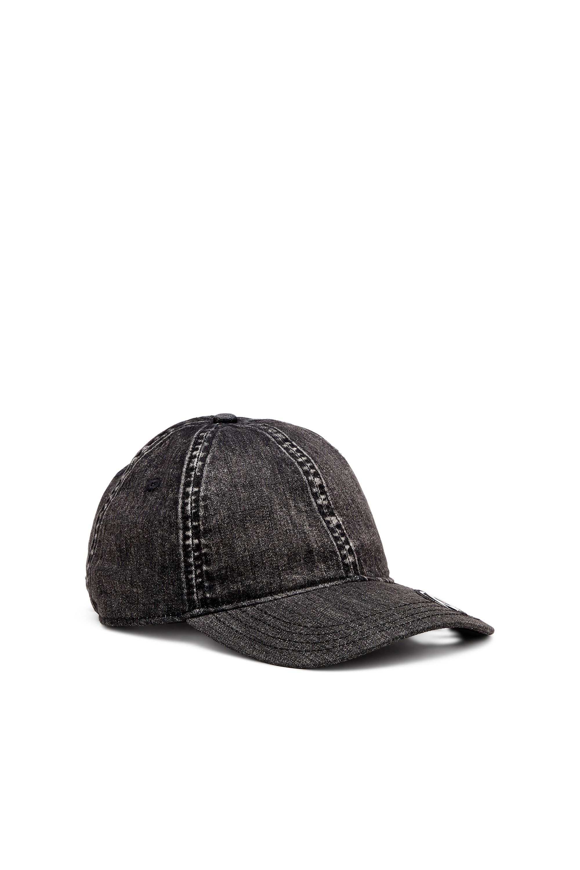 Black Light black stretch denim cap