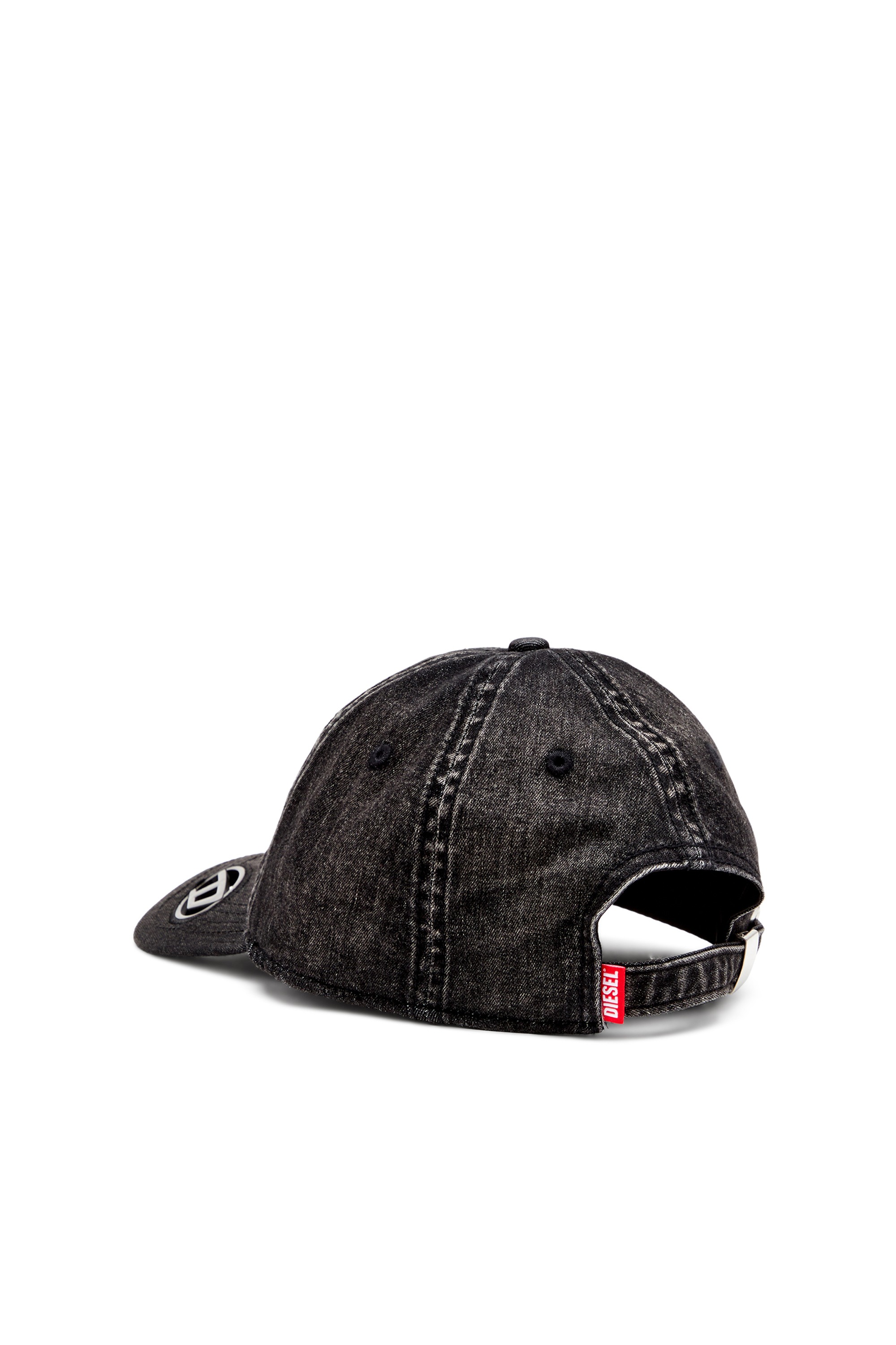 Black Light black stretch denim cap