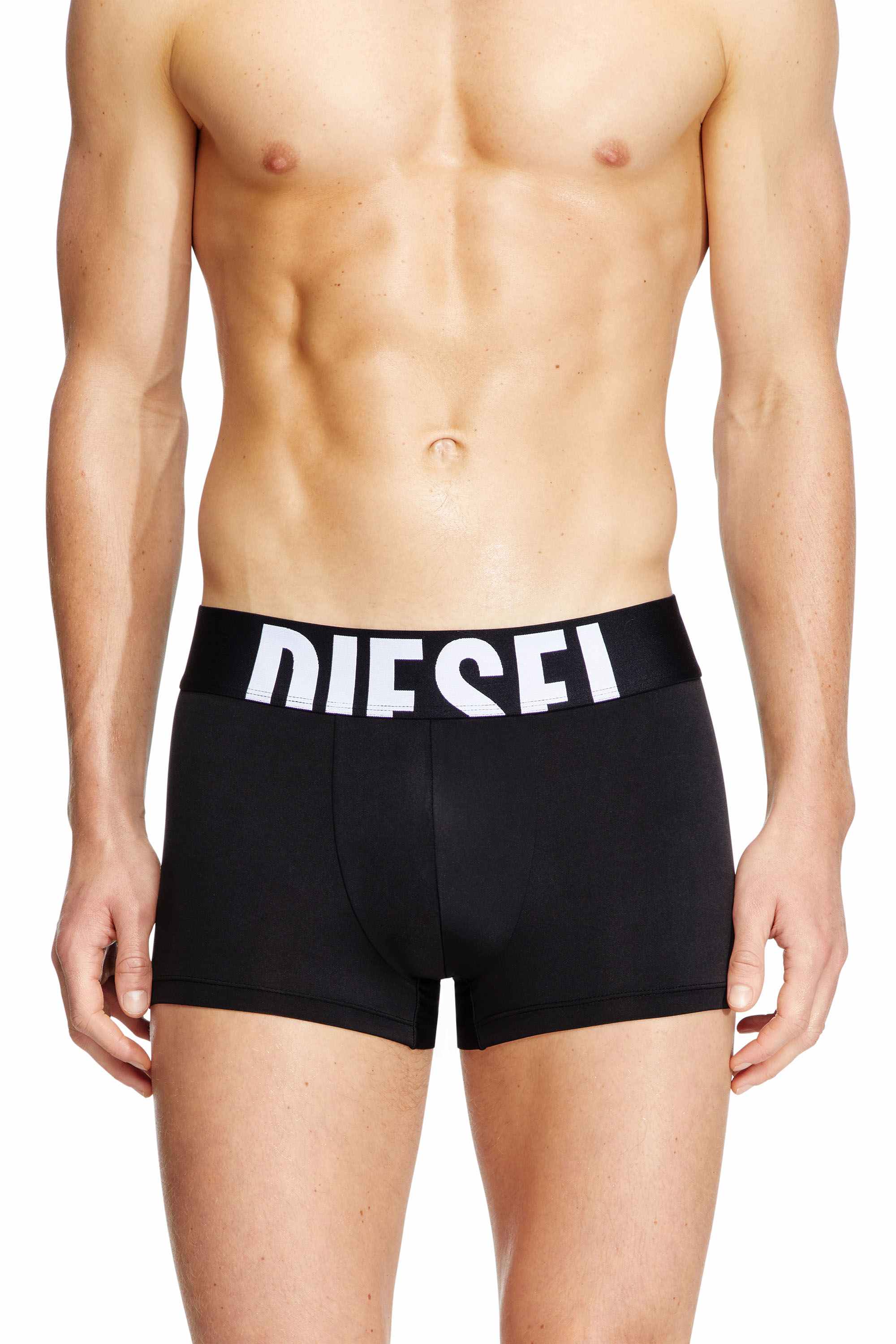 Black Three-pack boxer briefs in microfibre
