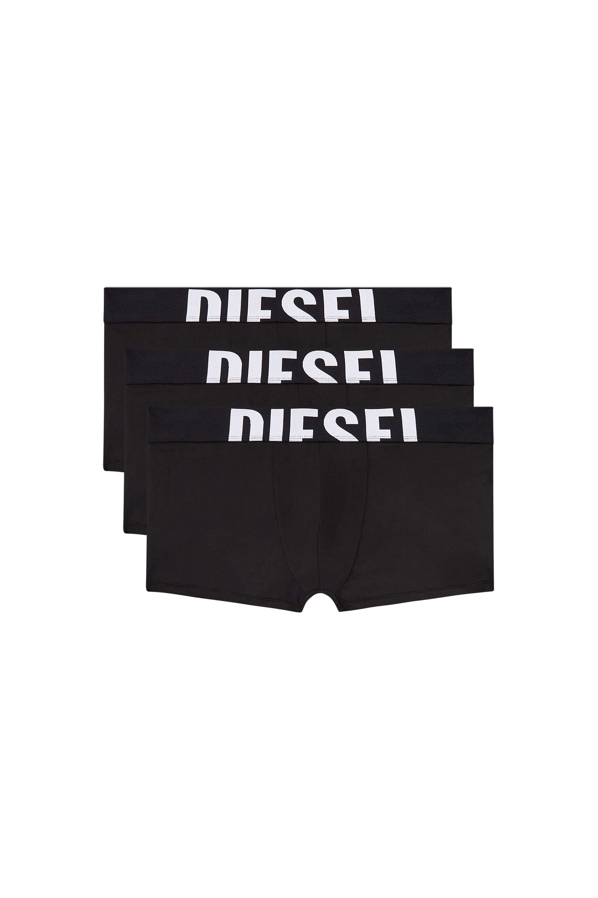 Black Three-pack boxer briefs in microfibre
