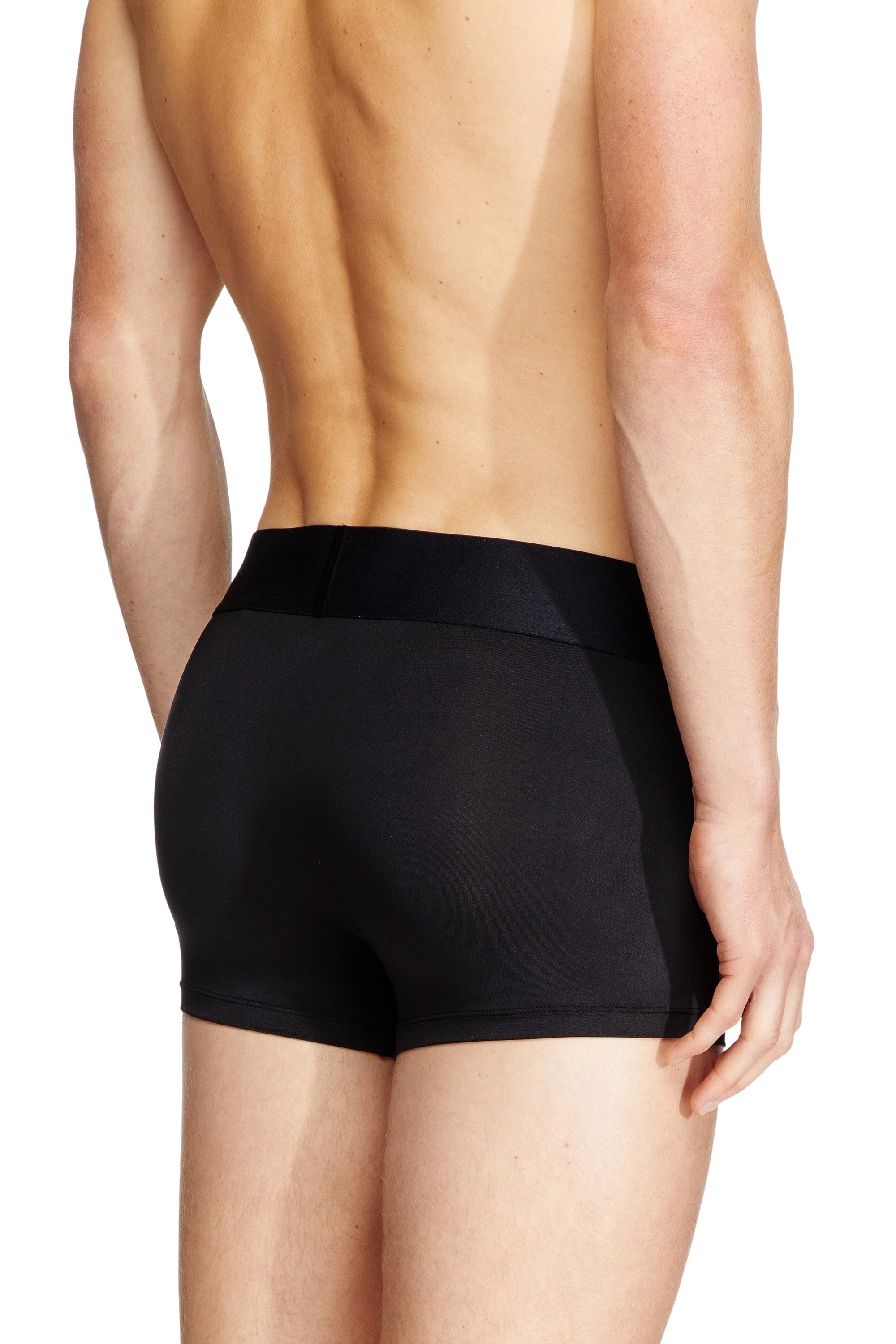 Black Boxer briefs with cut-off logo