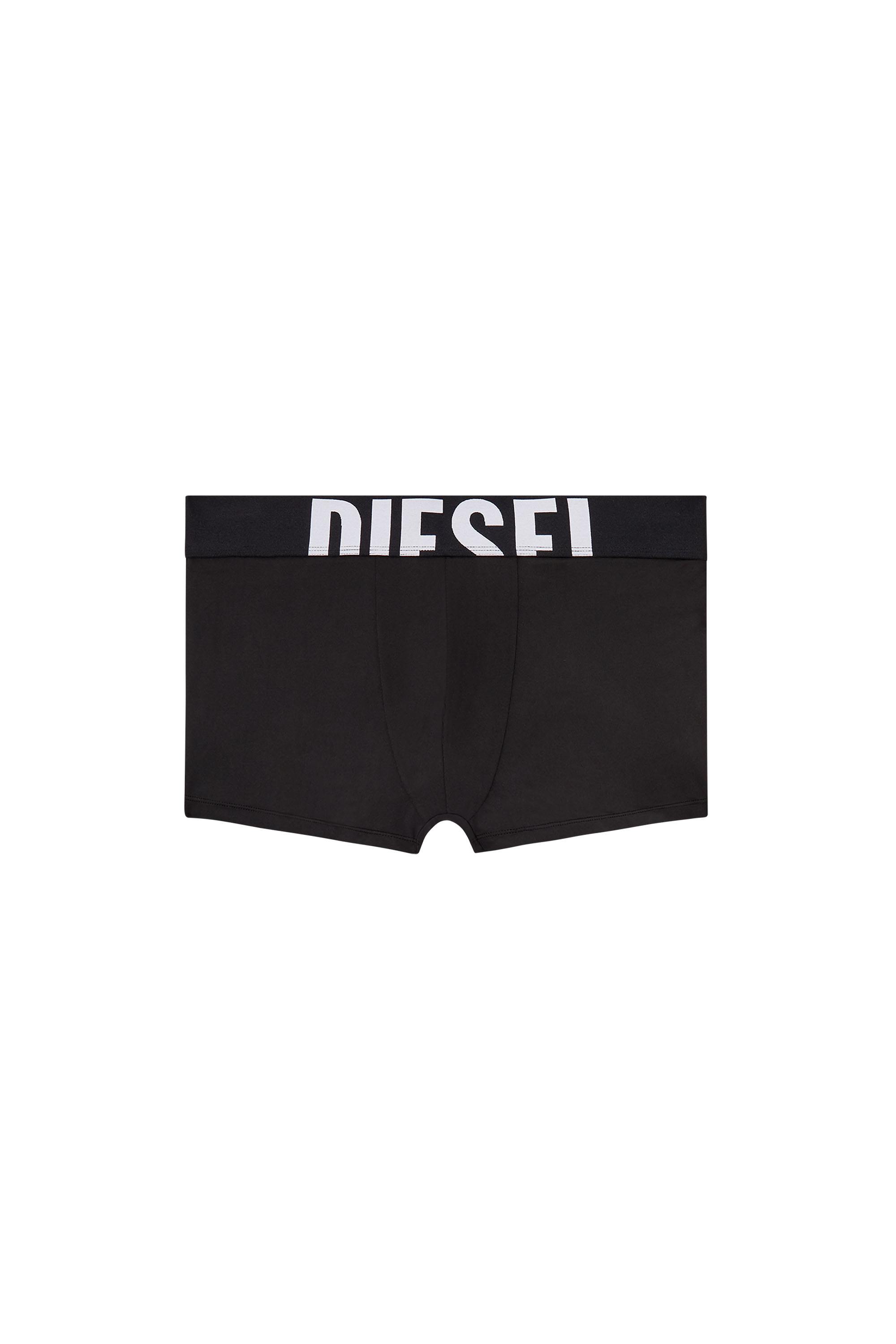 Black Boxer briefs with cut-off logo