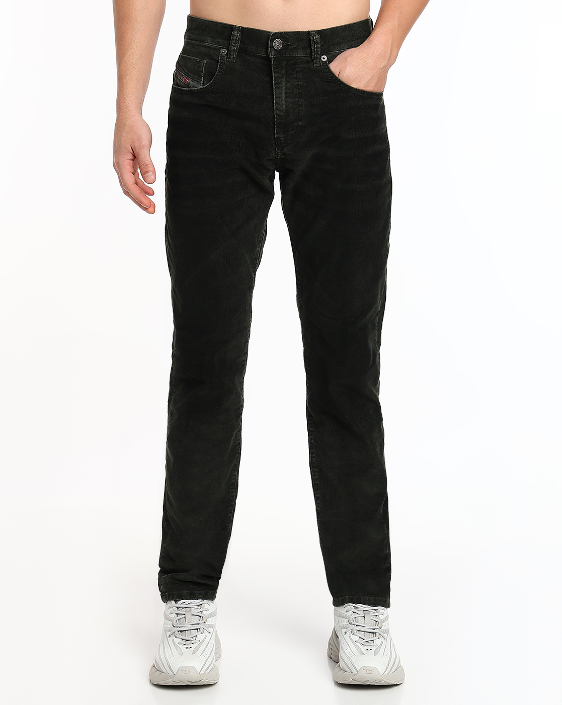 Black and Grey Shirt with trompe loeil print