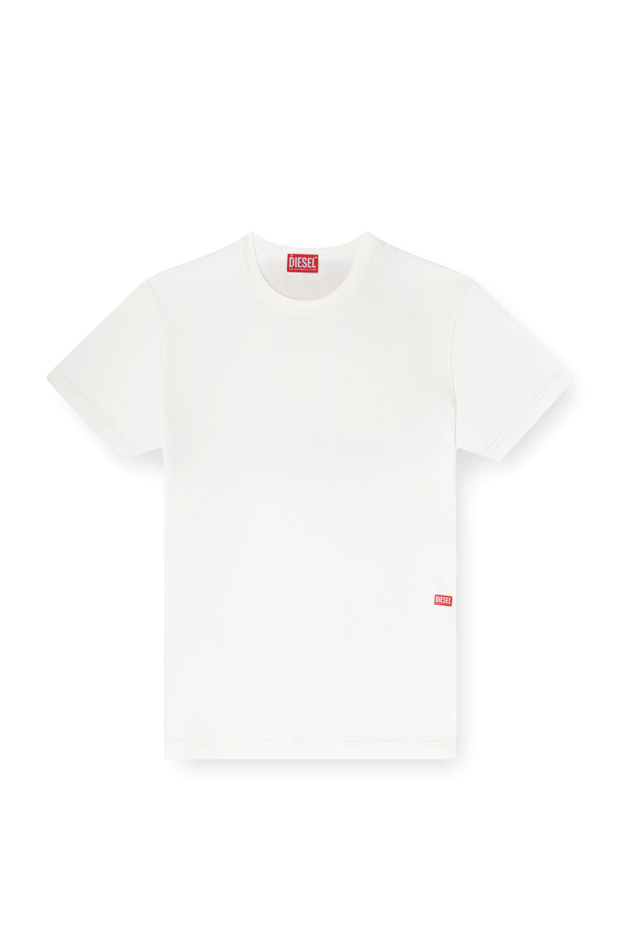 White T-shirt with runway set print