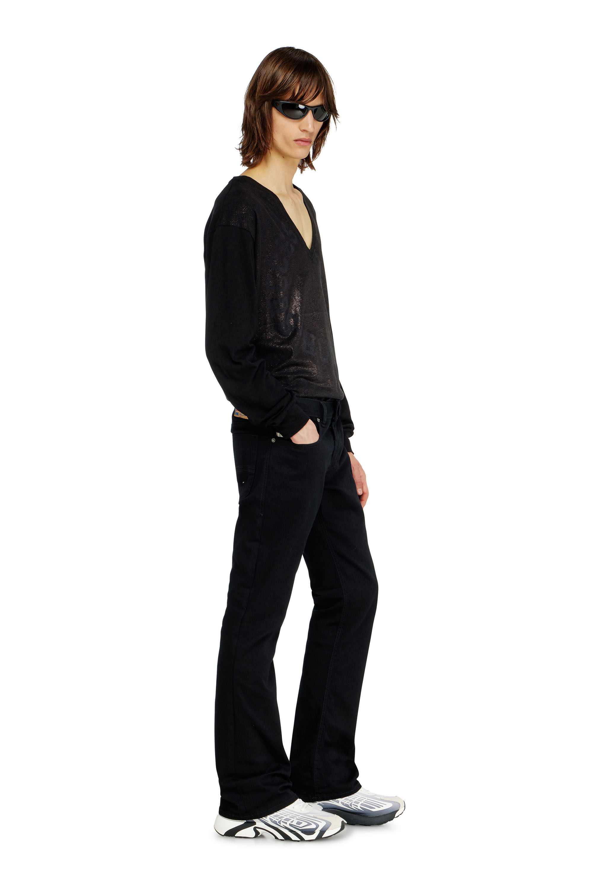 Black/Dark grey Bootcut Jeans Low Waist 2007 Zatiny